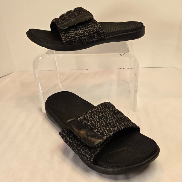 Oncai Other - ONCAI Men Slide Sandals Open Toe Athletic Adjustable Strap Orthotic Sz 13 Black